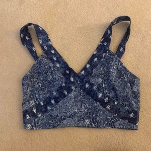 Urban outfitters blue cropped tank